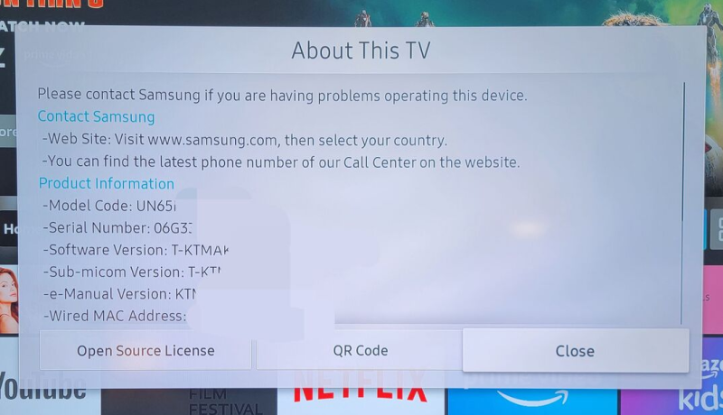 samsung tv settings